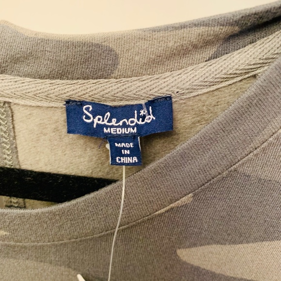 Splendid Supersoft Short Sleeve Camo grey/green Jumpsuit Size M - Picture 7 of 10